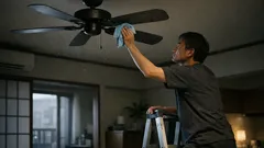 夏前にやるべき天井ファン掃除の正解、ホコリを舞わせない手順を解説